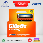Gillette Fusion5 Razor Blade Refills – 2 Count | Smooth, Long-Lasting Shave for Men – Made in Germany