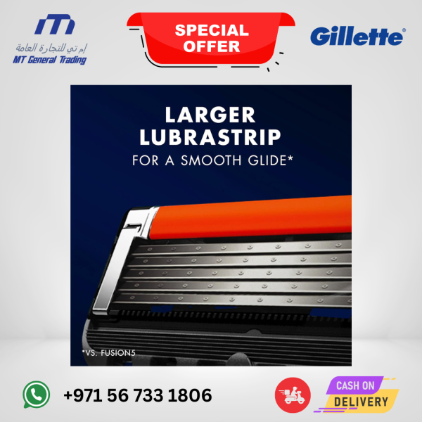 Gillette Fusion 5 Proglide Blades – Manual Razor Refills 2 Pack – UAE