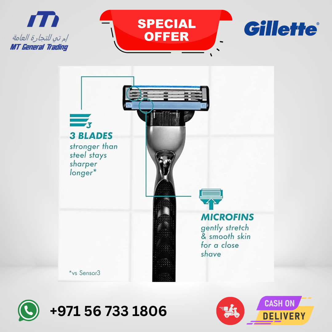 Gillette Mach3 Razor Refills for Men – 8 Blade Pack – Smooth Shave UAE (3) Gillette Mach3 Razor Refills for Men – 8 Blade Pack – Smooth Shave UAE (3)