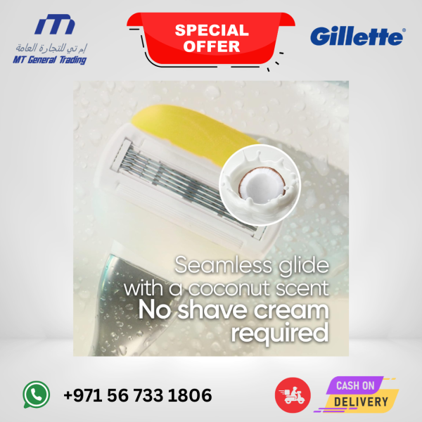 Gillette Venus ComfortGlide + Olay Razor Refills (6) | UAE