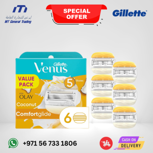 Gillette Venus ComfortGlide + Olay Razor Refills (6) | UAE
