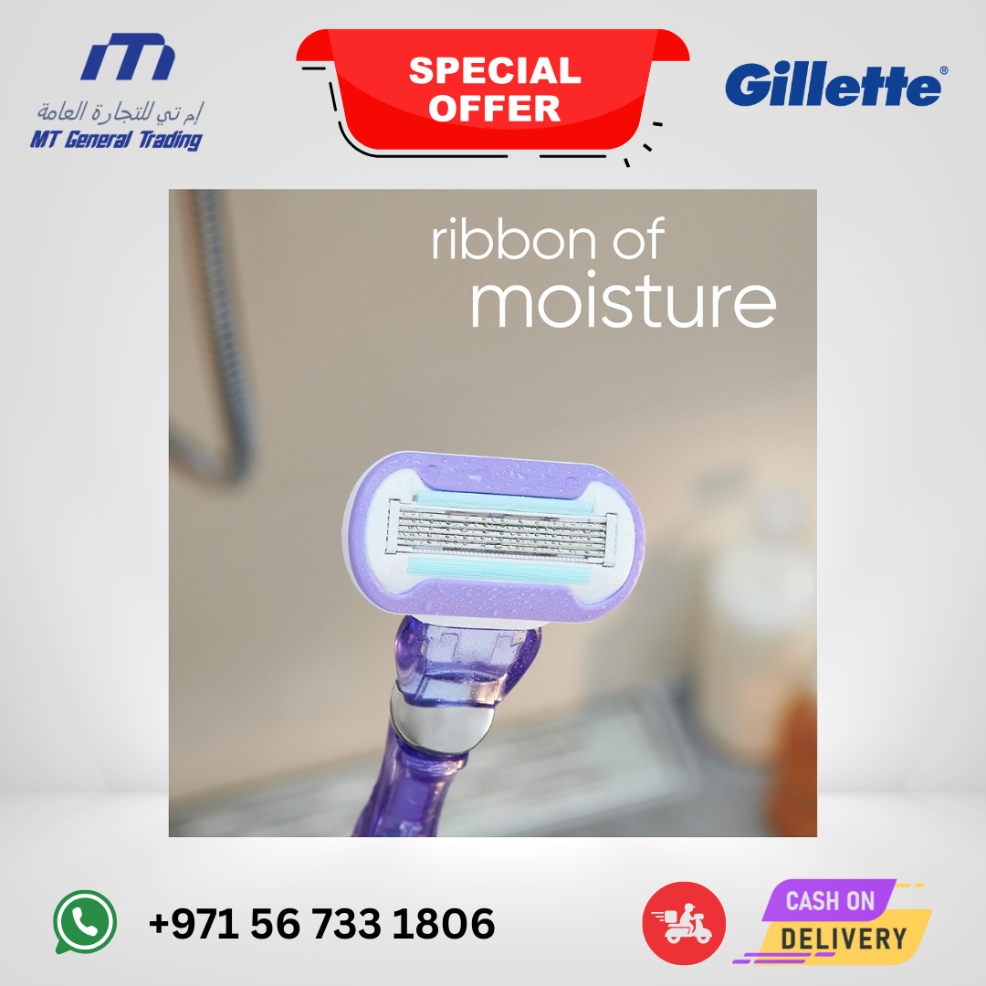 Gillette Venus Deluxe Smooth Swirl Women’s Razor Handle + 2 Razor Blade Refills (2)