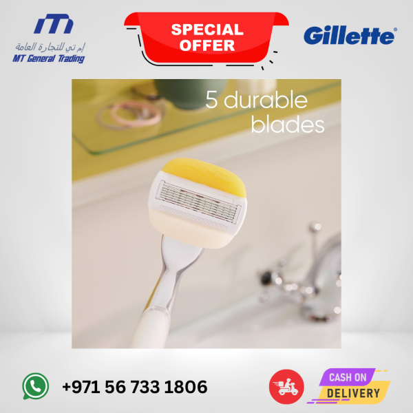 Gillette Venus & Olay Women's Razor Blade Refills 4 Count – Smooth Shave UAE