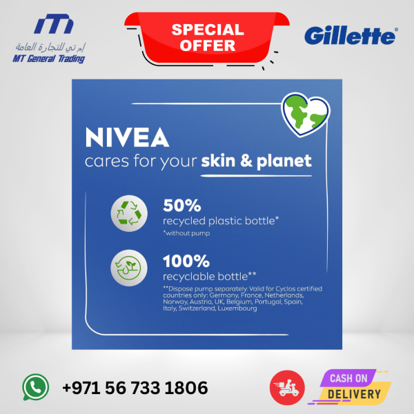 NIVEA Body Lotion for Dry Skin, Rich Nourishing 5in1 Care, 2x400ml Pack