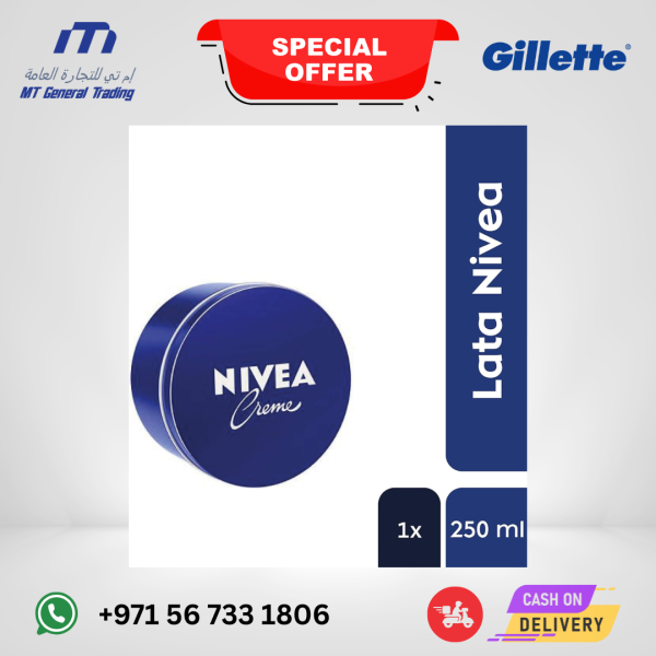 NIVEA Creme 250ml – Daily Moisturizing Cream for Face, Hands & Body